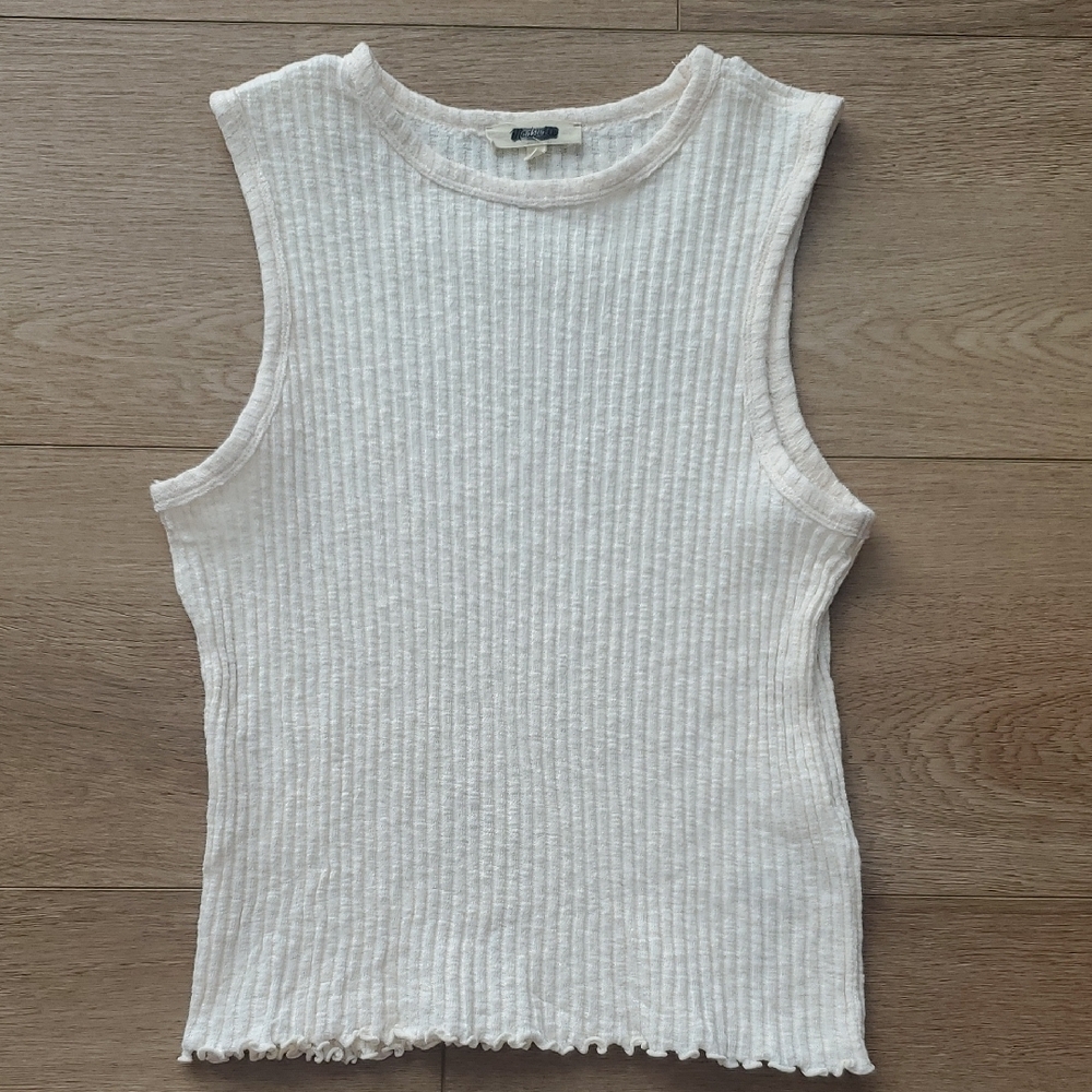 Madewell Ribbed Tank Top - Cream